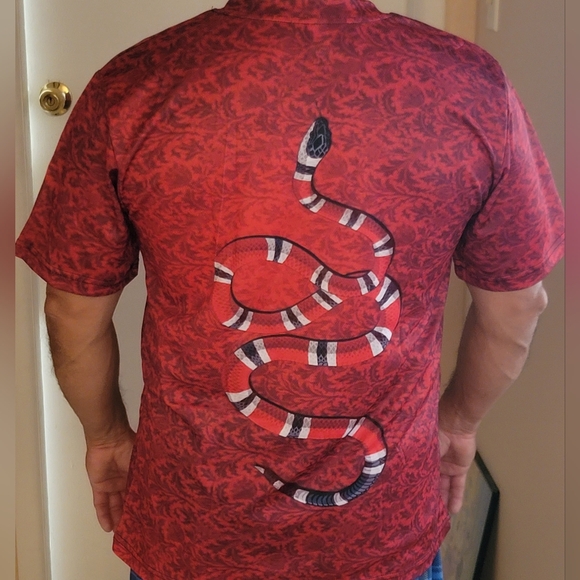 MEN SNAKE T SHIRT - Picture 2 of 11